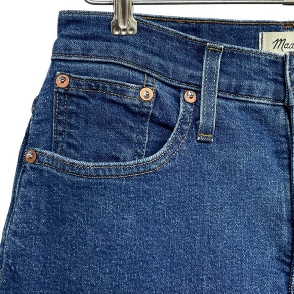 Madewell The Perfect Vintage Wide Leg Jeans Size 27P Blue High Rise Denim - Picture 5 of 10